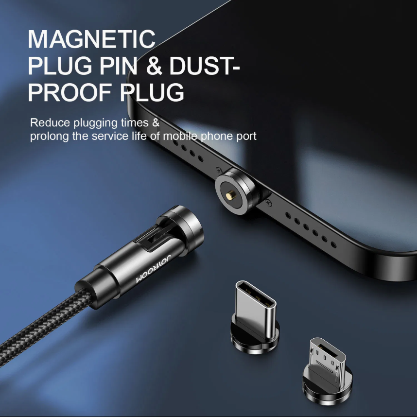 Magnetic Trio Charger Cable for All Phones