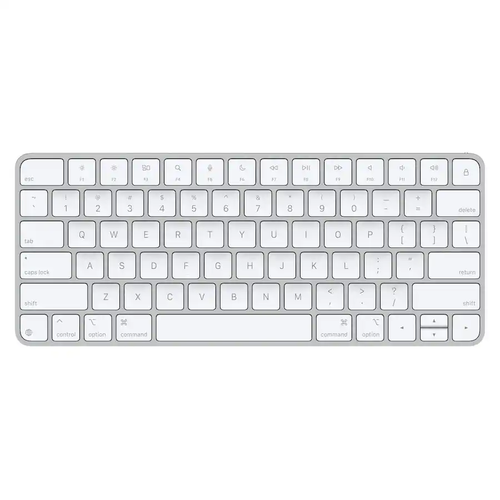 Slim Wireless Keyboard with USB-C Charging – White