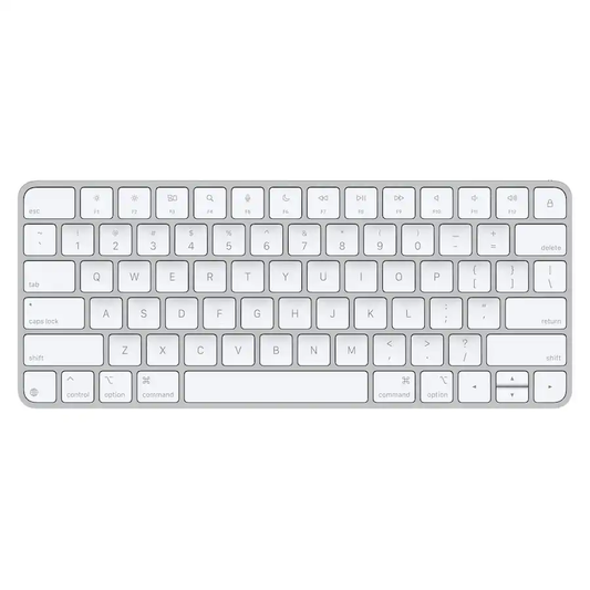 Slim Wireless Keyboard with USB-C Charging – White