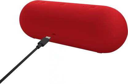 Portable Wireless Bluetooth Speaker with Power Bank – Red