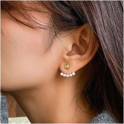 Bohemian Pearl Jacket Earrings