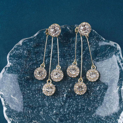 Vintage Crystal Chandelier Earrings